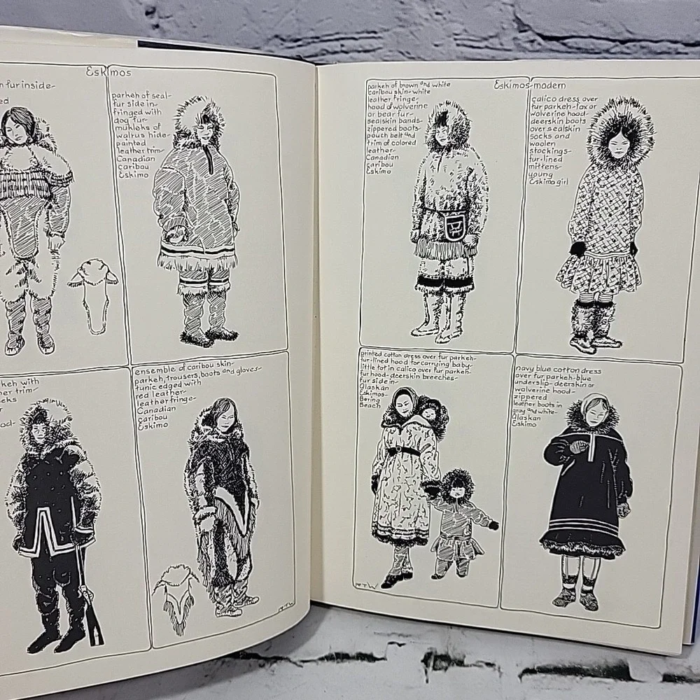 1963 FIVE CENTURIES OF AMERICAN COSTUME BY R. TURNER WILCOX Vtg‎ History